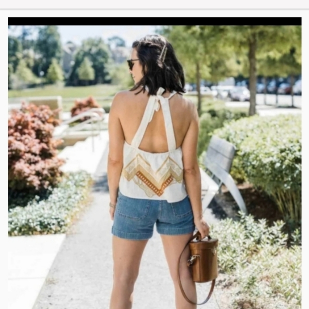 Free People Cool Cabana Cotton tank- Top
